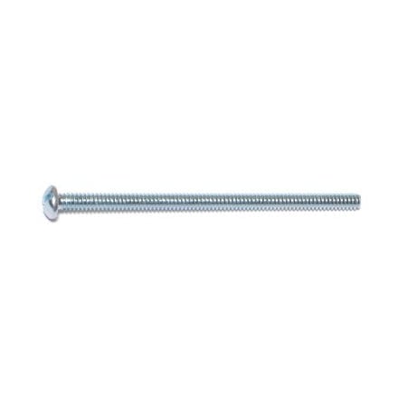 Midwest Fastener #6-32 x 2-1/2 in Slotted Round Machine Screw, Zinc Plated Steel, 20 PK 68241
